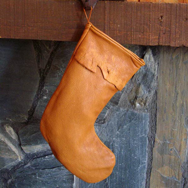 Leather Christmas Stocking